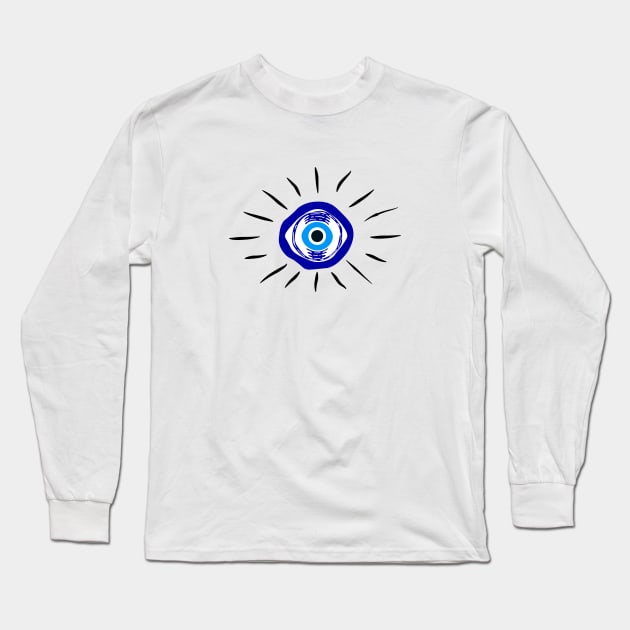 NAZAR EVIL EYE Long Sleeve T-Shirt by BLZstore